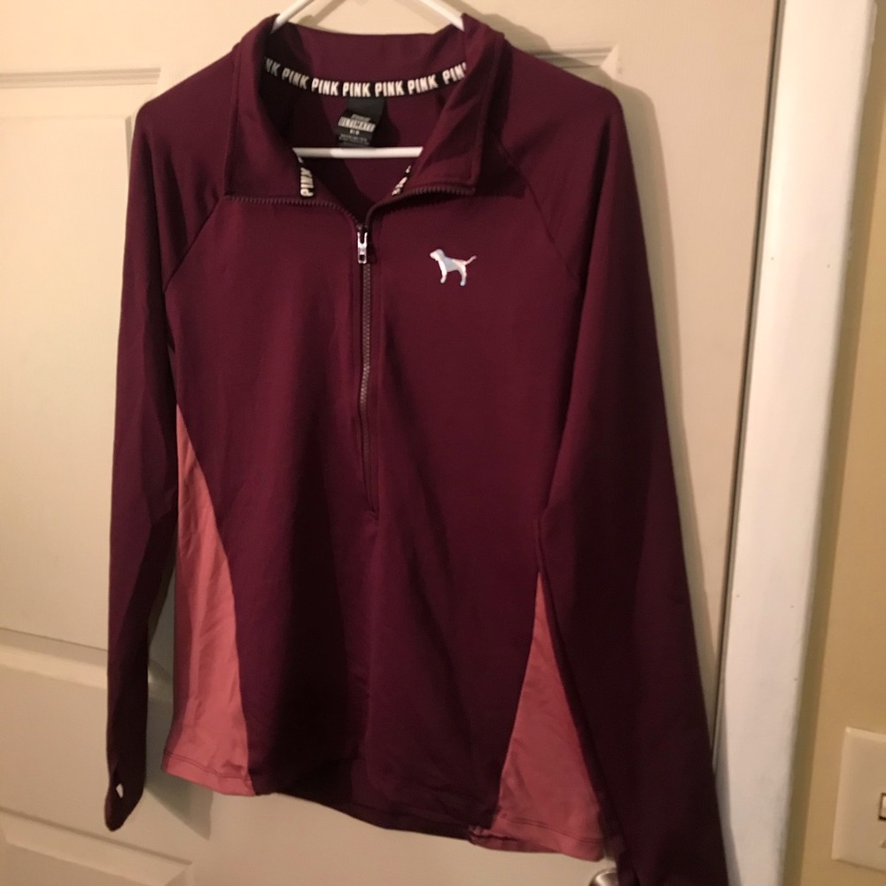 PINK Victoria’s Secret ultimate half zip NWOT